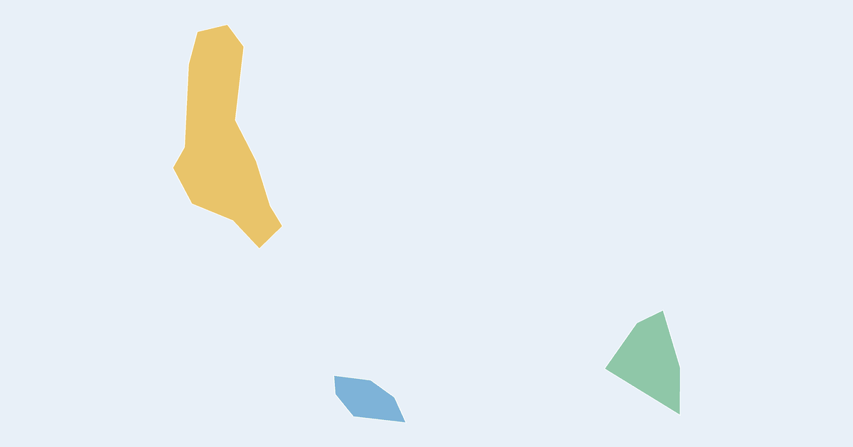 Map of Comoros showing all 3 states, provinces and regions